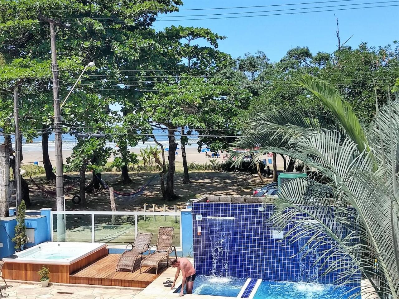 Pousada Vistazul - Piscina Climatizada - Pe Na Areia Hotel Bertioga Ngoại thất bức ảnh